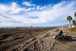 Regeneración de playa a la altura del hotel.