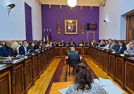 Concejales en el último pleno ordinario del año.
