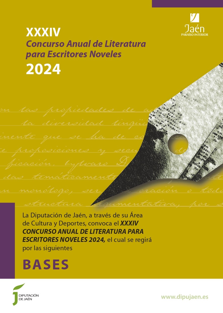 Cartel del Concurso de Literatura para Escritores Noveles