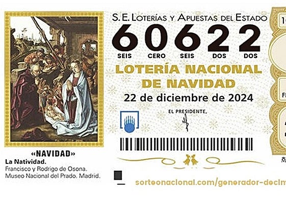 Lotería de Navidad 2024.
