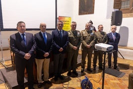 Miembros de la asociación, durante el acto.