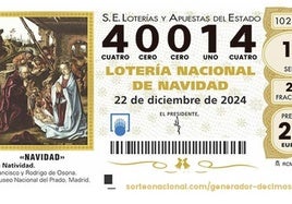 Premios de la Lotería de Navidad 2024.