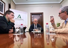 Imagen de la reunión entre Jesús Estrella y Francisco Sierra