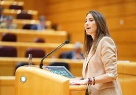 Carmen Belén López, en el Senado.