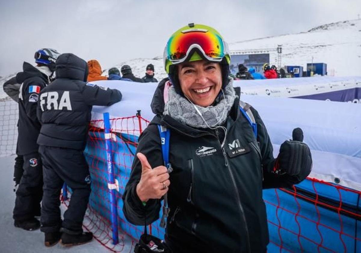 María José Rienda, en Sierra Nevada el pasado mes de marzo.