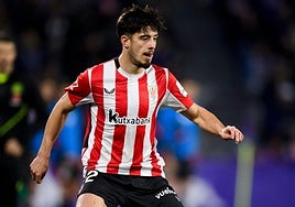 Nico Serrano, durante un partido de esta temporada.