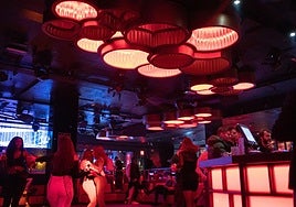 Foto de archivo del interior de una discoteca.