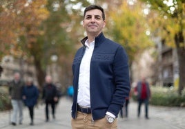 El exdirector deportivo Francis Hernández, en la Carrera de la Virgen de Granada.