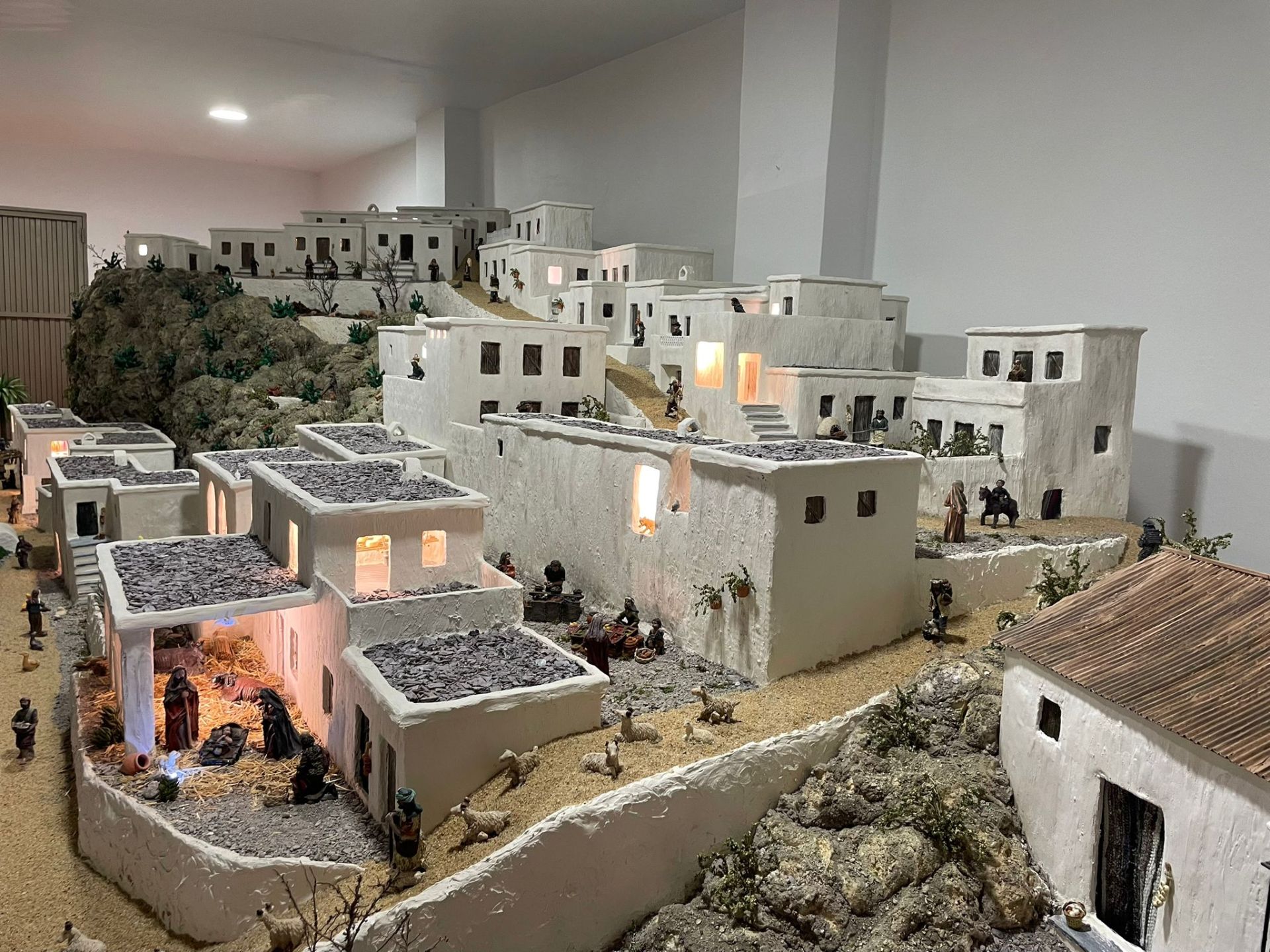 Así es el belén del barrio de Peñarrodada