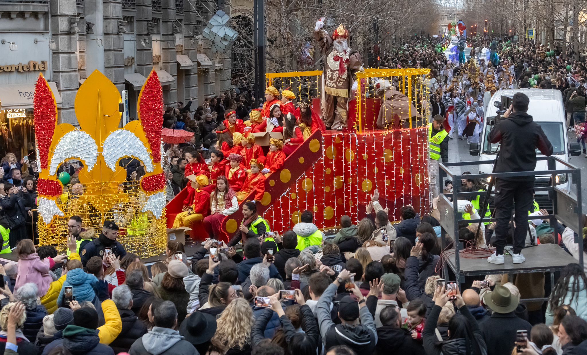 La Cabalgata de Reyes de Granada vista desde dentro