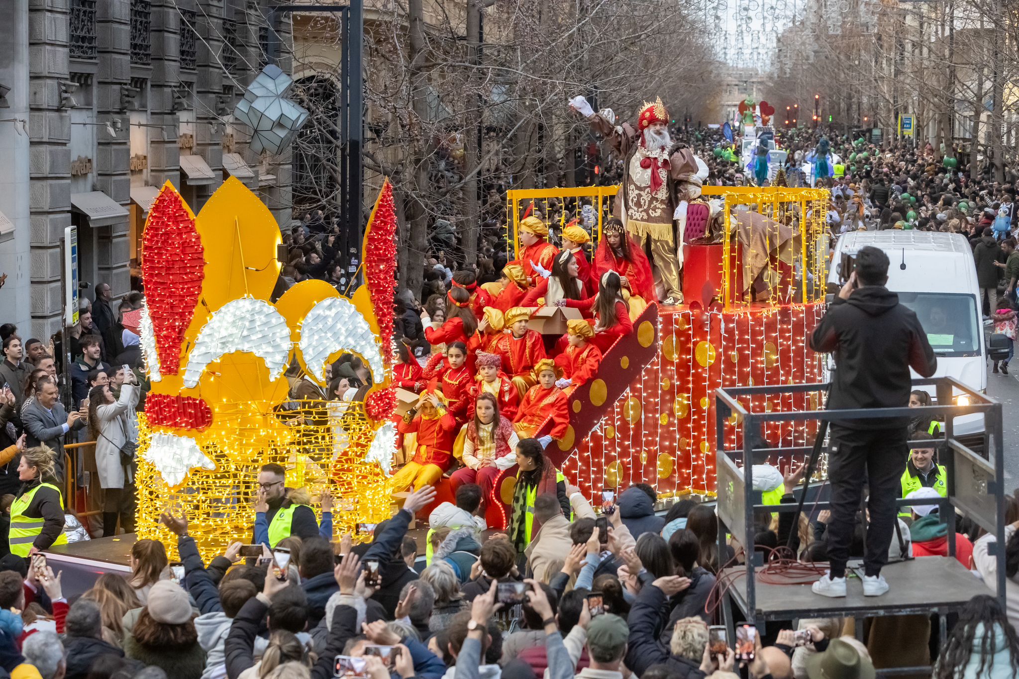 La Cabalgata de Reyes de Granada vista desde dentro