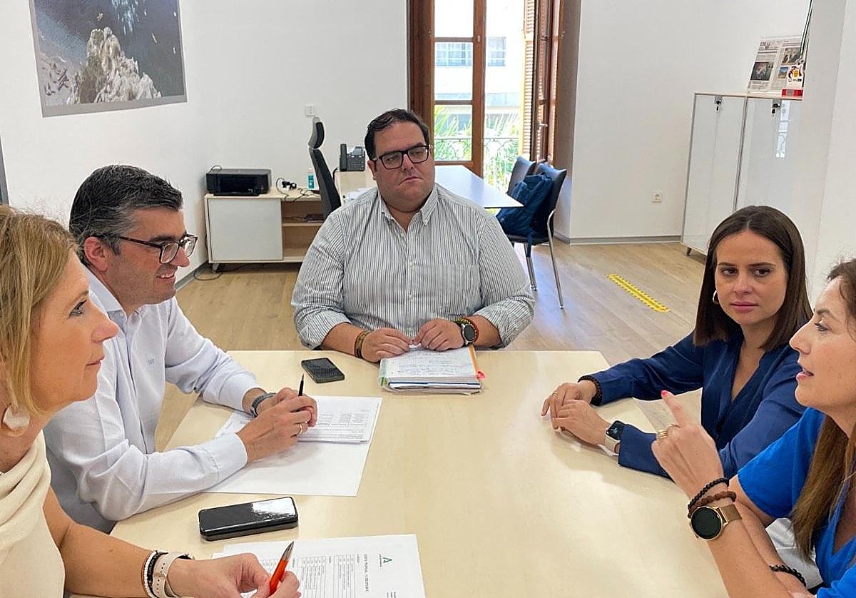 Reunión en Mancomunidad con el delegado de empleo.