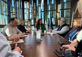 Reunión de la alcaldesa con la Mesa del Ferrocarril.