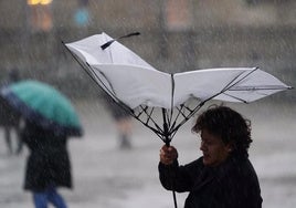 Viento y lluvia en Andalucía.