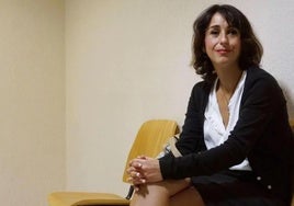 Juana Rivas, en el tribunal de Cagliari, en la isla de Cerdeña.