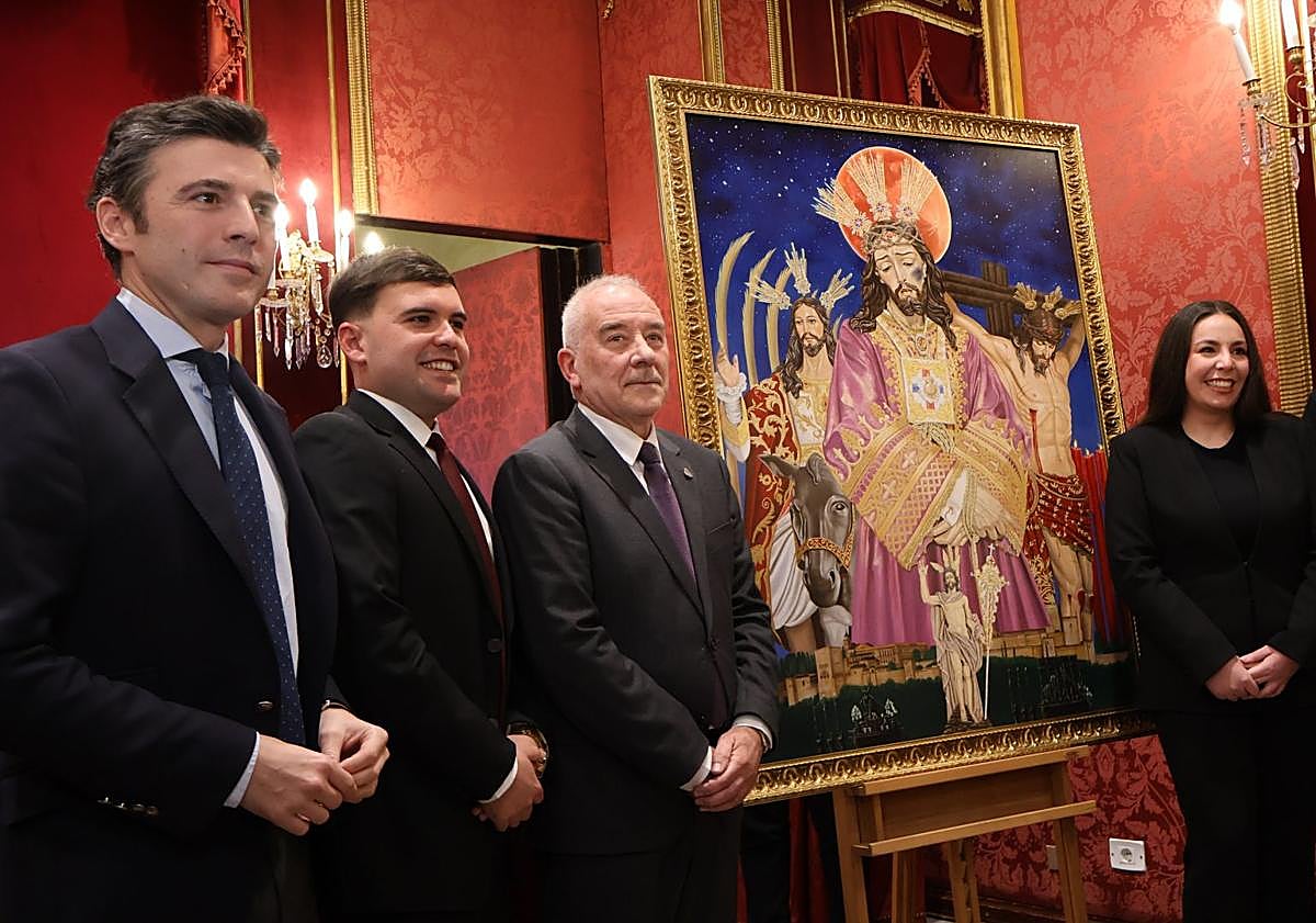 Imagen principal - Momentos de la presentación del cartel.