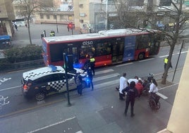 Herido al ser atropellado en Camino de Ronda.