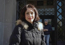 Juana Rivas, en una de sus visitas al Tribunal de Cagliari en este procedimiento.