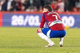 Lucas Boyé se resigna al empate con el Burgos tras su reaparición.