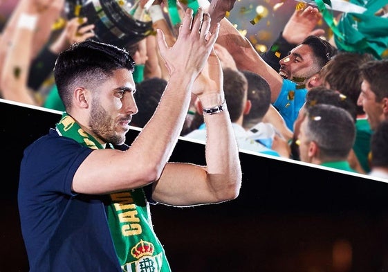 Rui Silva, durante la celebración de la Copa del Rey en 2022.