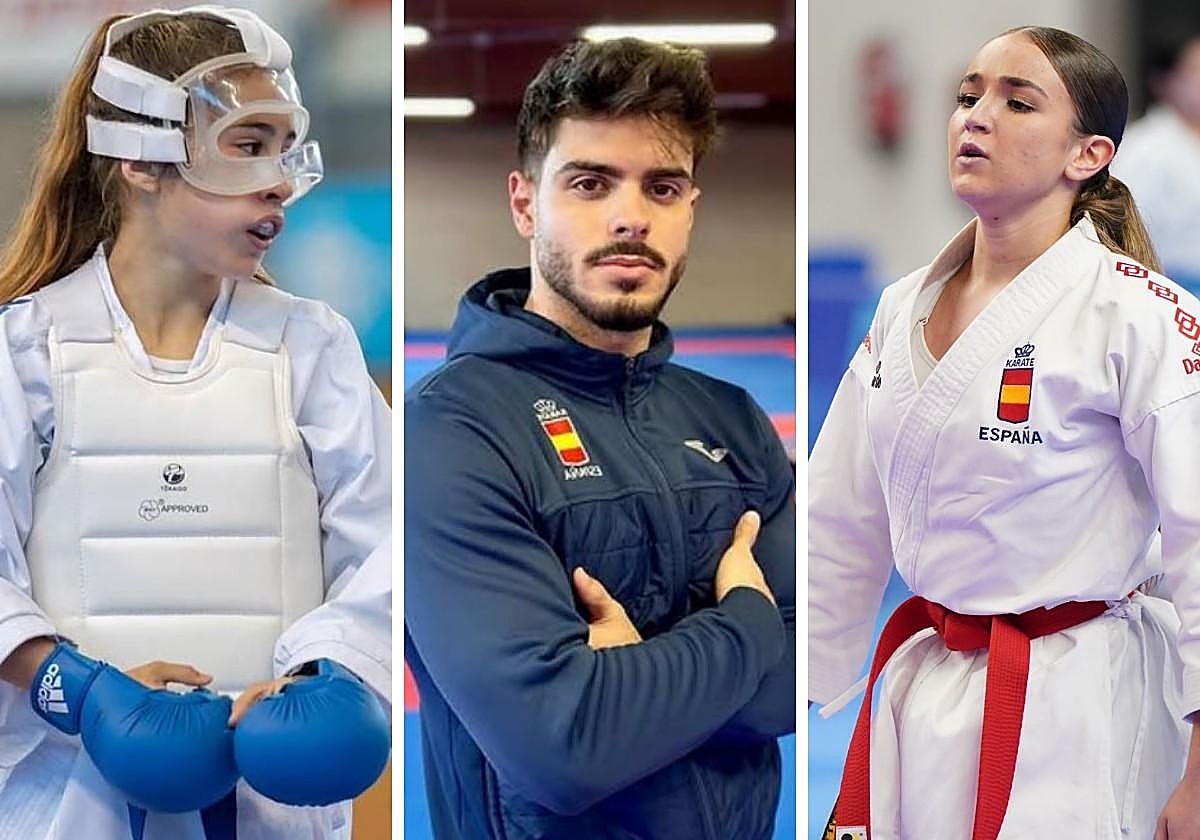 De izquierda a derecha, Nadira García, Alejandro Jiménez y Abril Angulo.