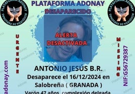 Localizan en buen estado a Antonio Jesús, desaparecido en Salobreña hace un mes