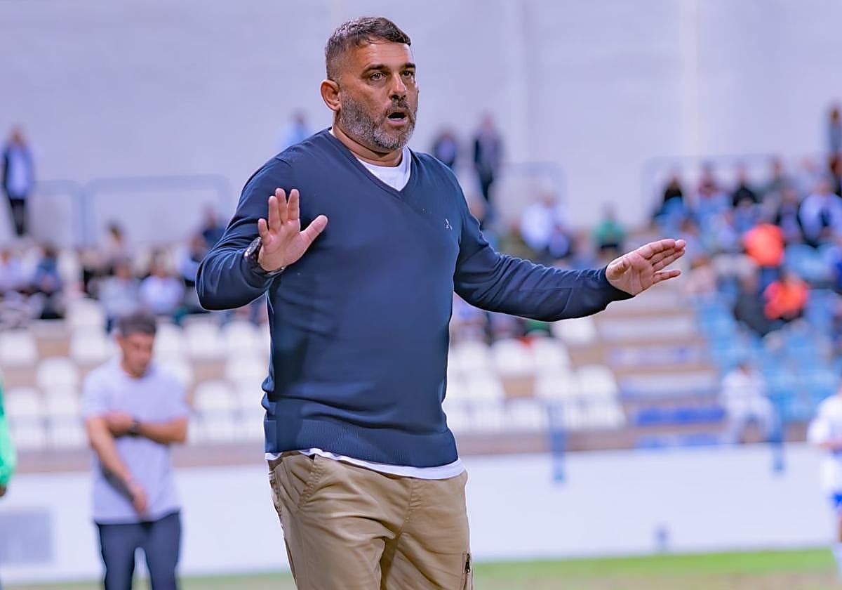 Fajardo, en su último duelo con el Motril.