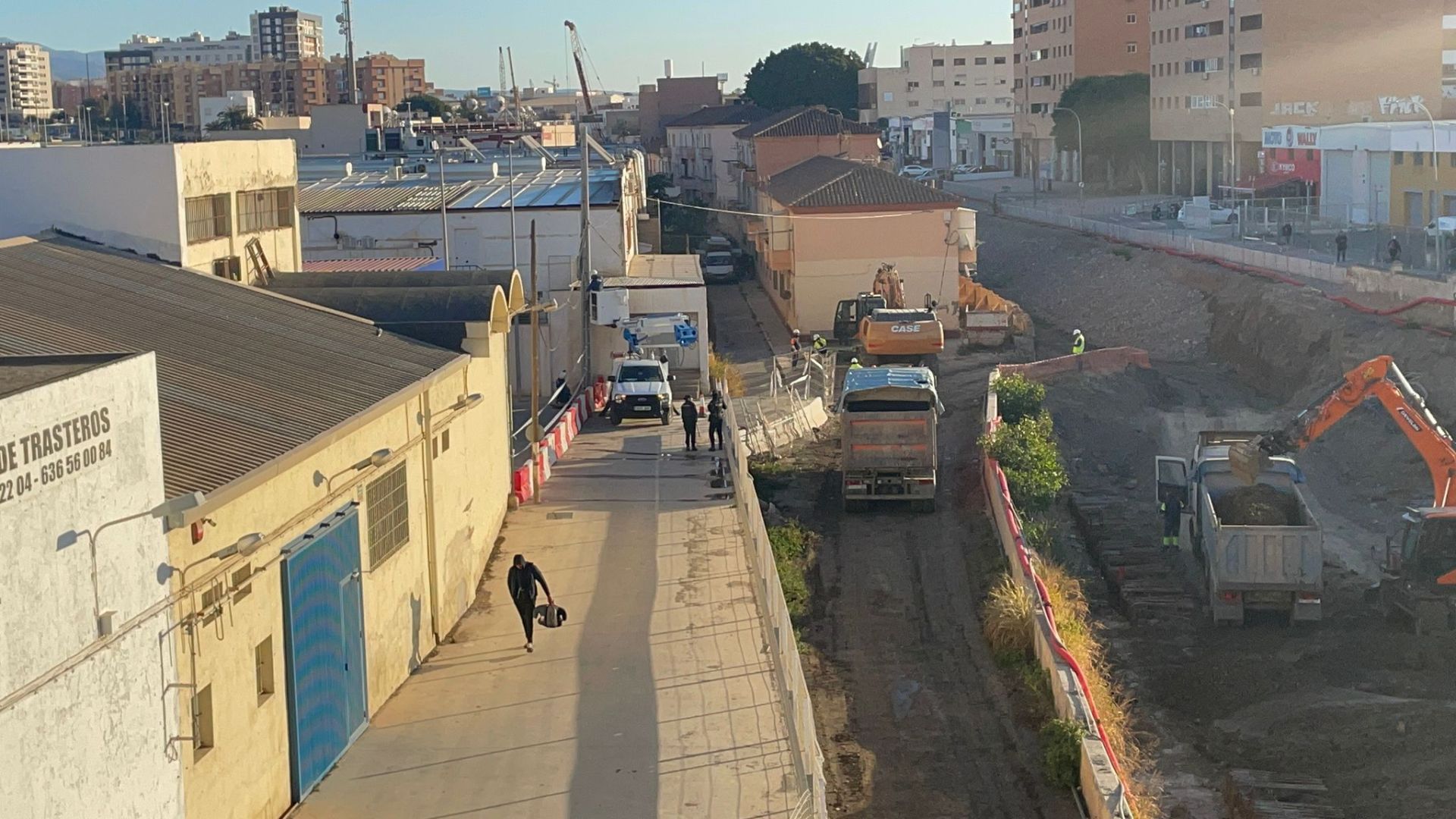 El desalojo de la calle Ferrobús, en imágenes