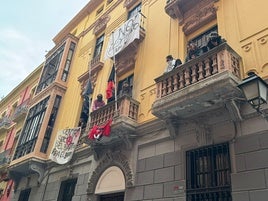 Las imágenes del edificio 'okupado' en Granada