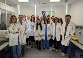 Parte del equipo de Lorgen, en las instalaciones de la compañía en el PTS