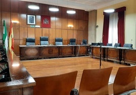 Sala de vistas de la Audiencia Provincial de Jaén.