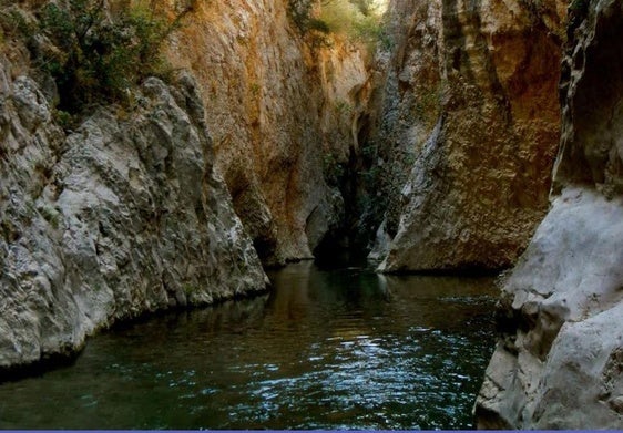 Zona de baño de Los Cañones.