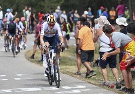 Carlos Rodríguez, en una edición anterior de la Vuelta a Burgos.