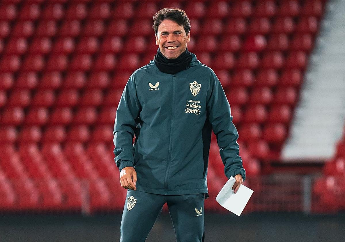 Rubi durante un entrenamiento