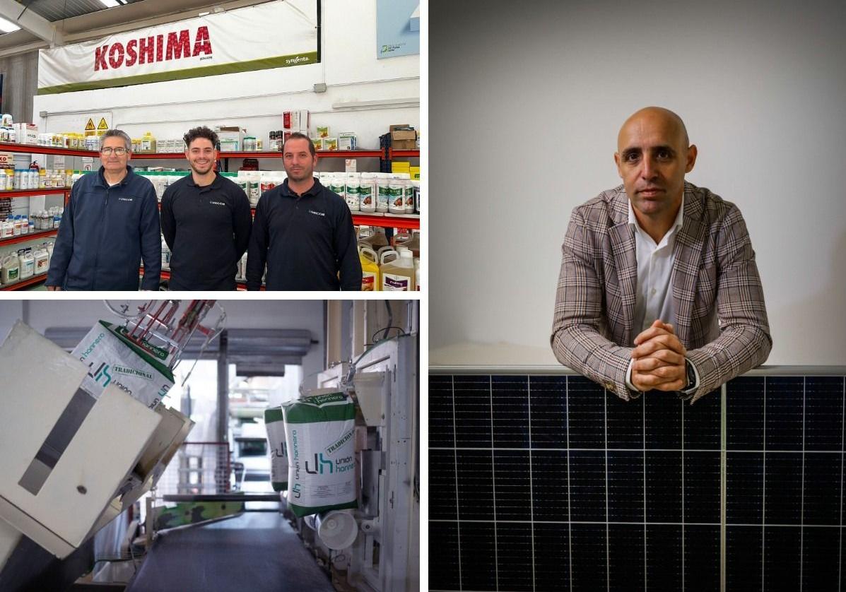 El equipo de Unicom, imagen de la fábrica de Unión Harinera y Rafael Molino, de Solar Europe.