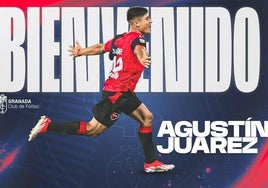 Bienvenida del club al delantero Agustín Juárez.