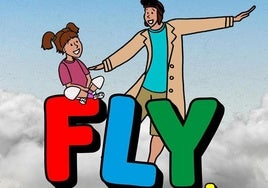 Cartel de 'Fly, el hombre pájaro'.