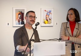 Marta Torres y Fernando Bayona en la presentación de la muestra