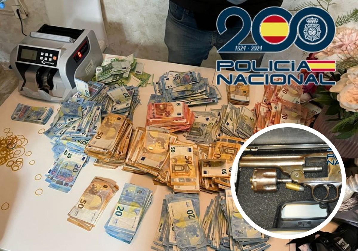 Multitud de armas, coches de lujo, y miles de euros: cae una familia de Baza por tráfico de drogas y blanqueo de capitales