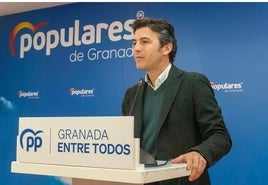 El secretario general del PP de Granada, Jorge Saavedra.