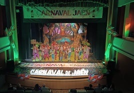 Una de las actuaciones de carnaval en el teatro Darymelia durante la programación del año anterior.