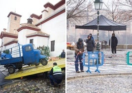 Rodaje de 'Daryl Dixon' en Granada este lunes.