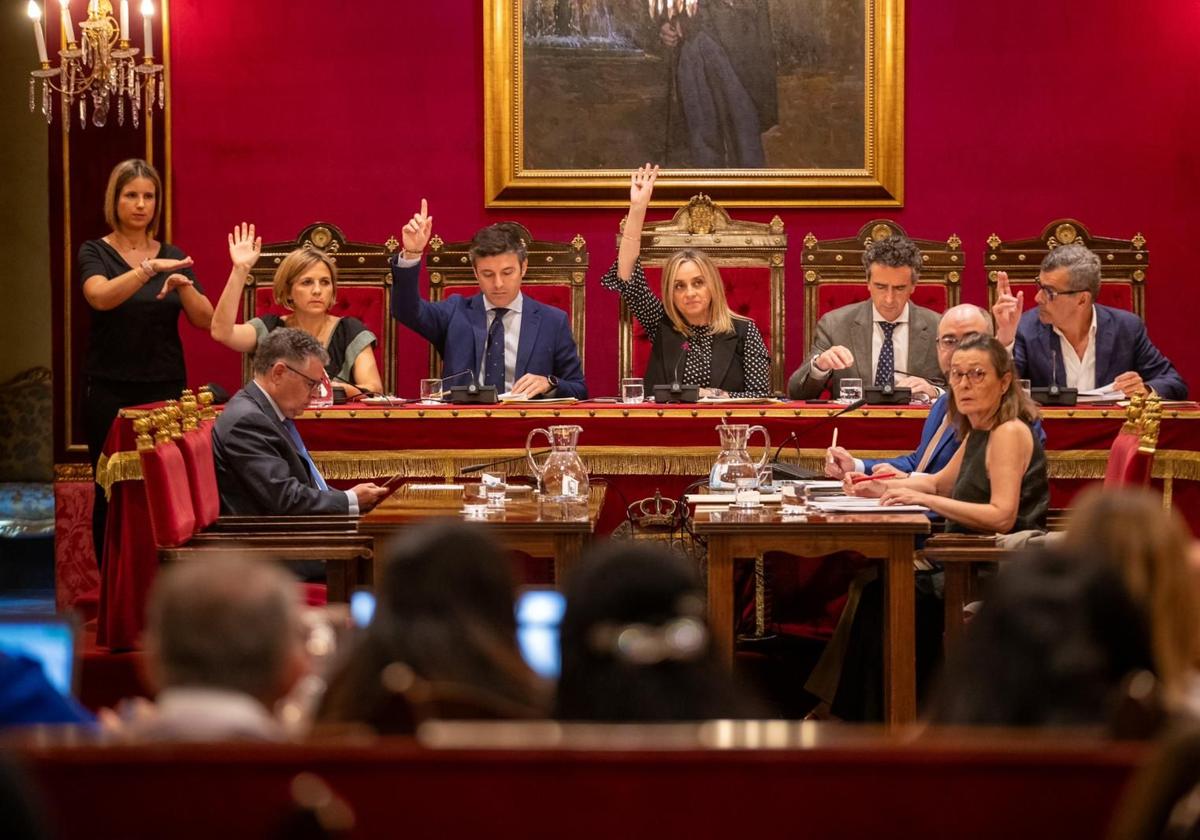 Una imagen del pleno municipal de Granada reciente.