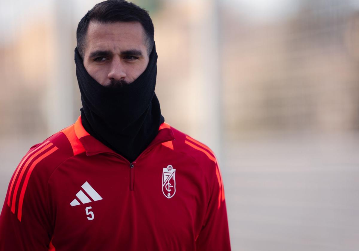 Pablo Insua, en la salida a un entrenamiento.