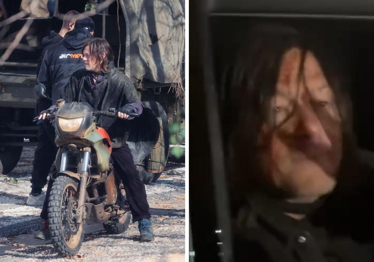 Norman Reedus, al principio y al final del rodaje en San Nicolás.