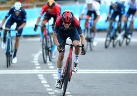 Carlos Rodríguez llegó octavo a la meta y ya es séptimo en la general de la Vuelta a Valencia.