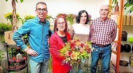 La familia que habla el lenguaje de las flores