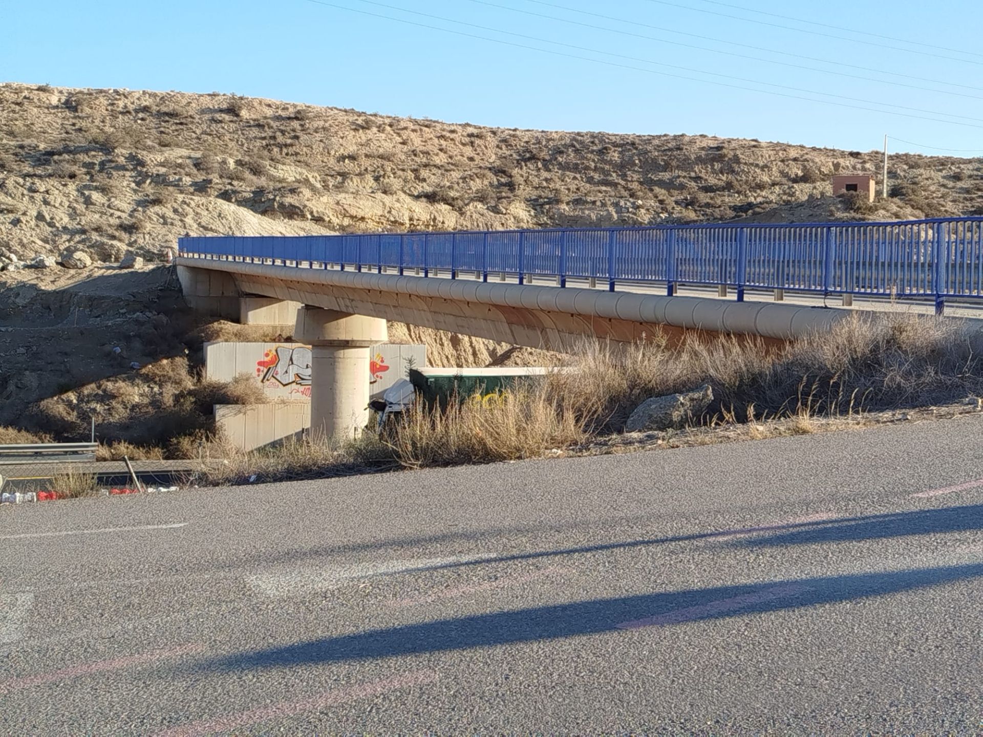Puente que se va a derribar durante el fin de semana en Viator.