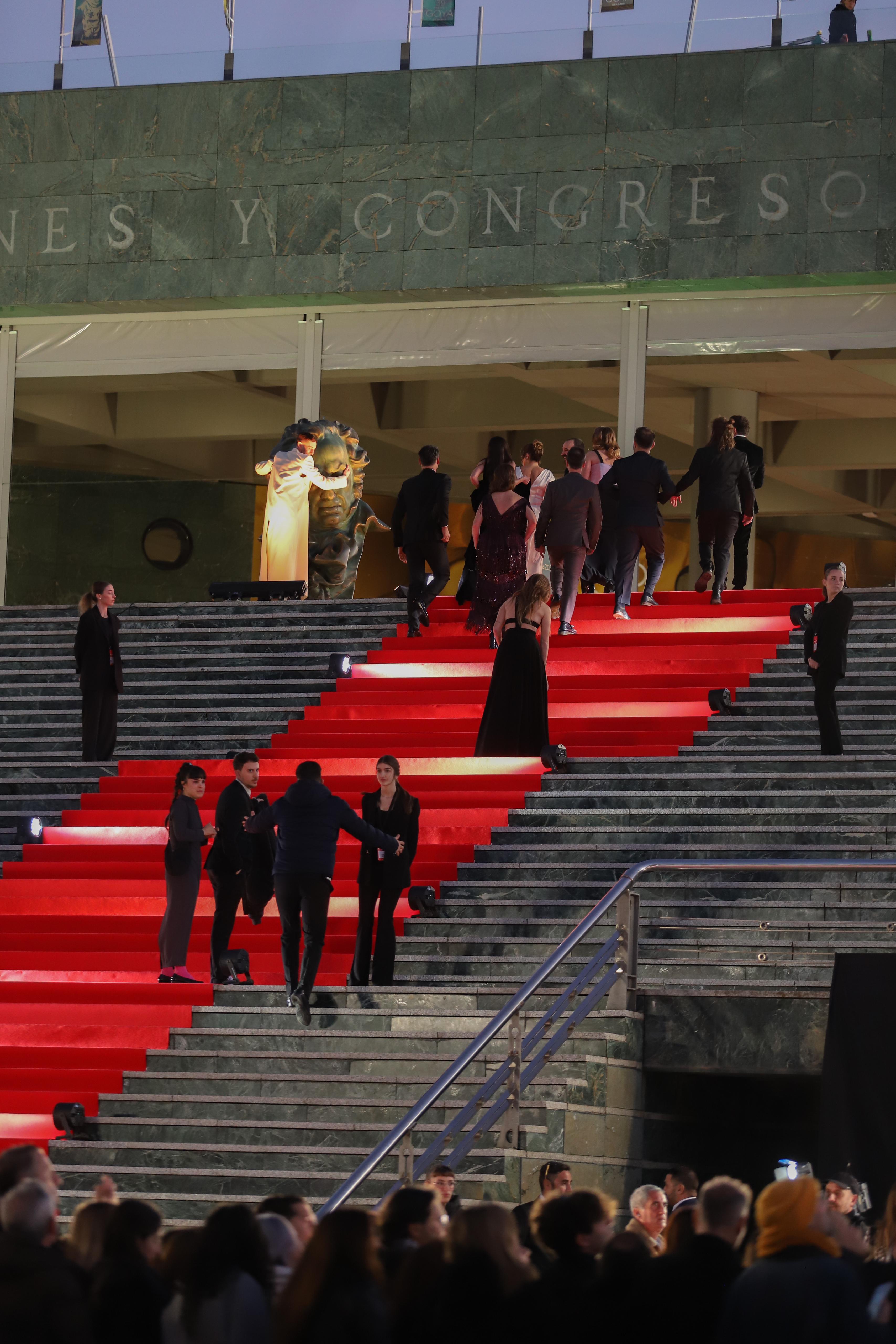 Las fotos dentro de la alfombra roja de los Goya de Granada