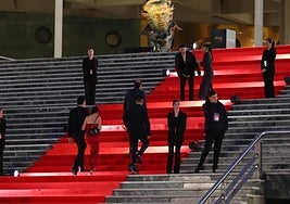 La alfombra roja del Palacio.